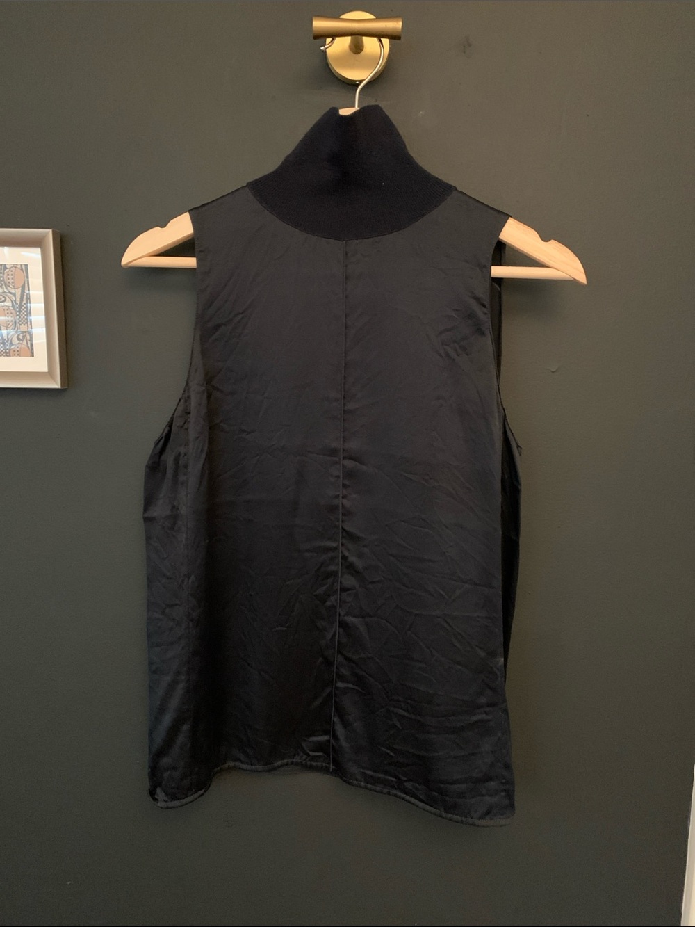 Rag&Bone silk sleeveless turtleneck